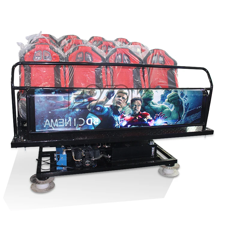 Cabin Blue Home 7d 6d Simulator Luxury Seats 4dx Widely Used 5d Theatre Pneumatic 4d Cinema Chair