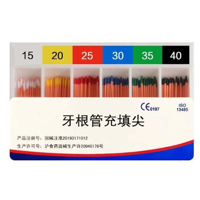 dental gutta percha point paper points Color Coded PP Marked Gutta Percha Points Marking with Line GP Guttapercha