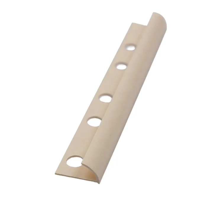 Foshan Manufacture FSF High Quality PVC Tile Trim Round Opened Shape Use for Wall and Floor Decoration