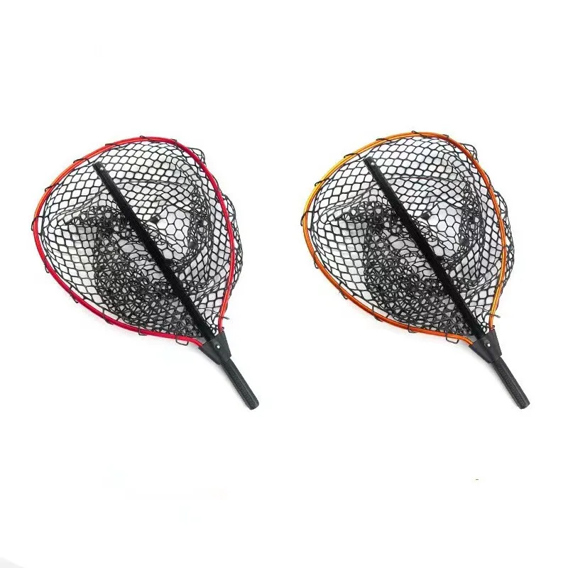 boreo fishing nets Dyco Bamboo Products Bait (ADDITIONAL SHIPPING CHARGES MAY APPLY) hard anodized to military specifications Hydrophobic soft touch textureLanyard attachment point on all handles Black rubber net bag Net doubles as a wading staff when needed Made in the USA Forbo Turns Fishing Nets Into