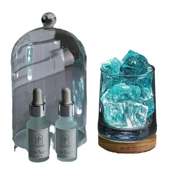 C&H wholesale essential oil glass diffuser with raw crystal stone essential oil diffuser lamp diffuser