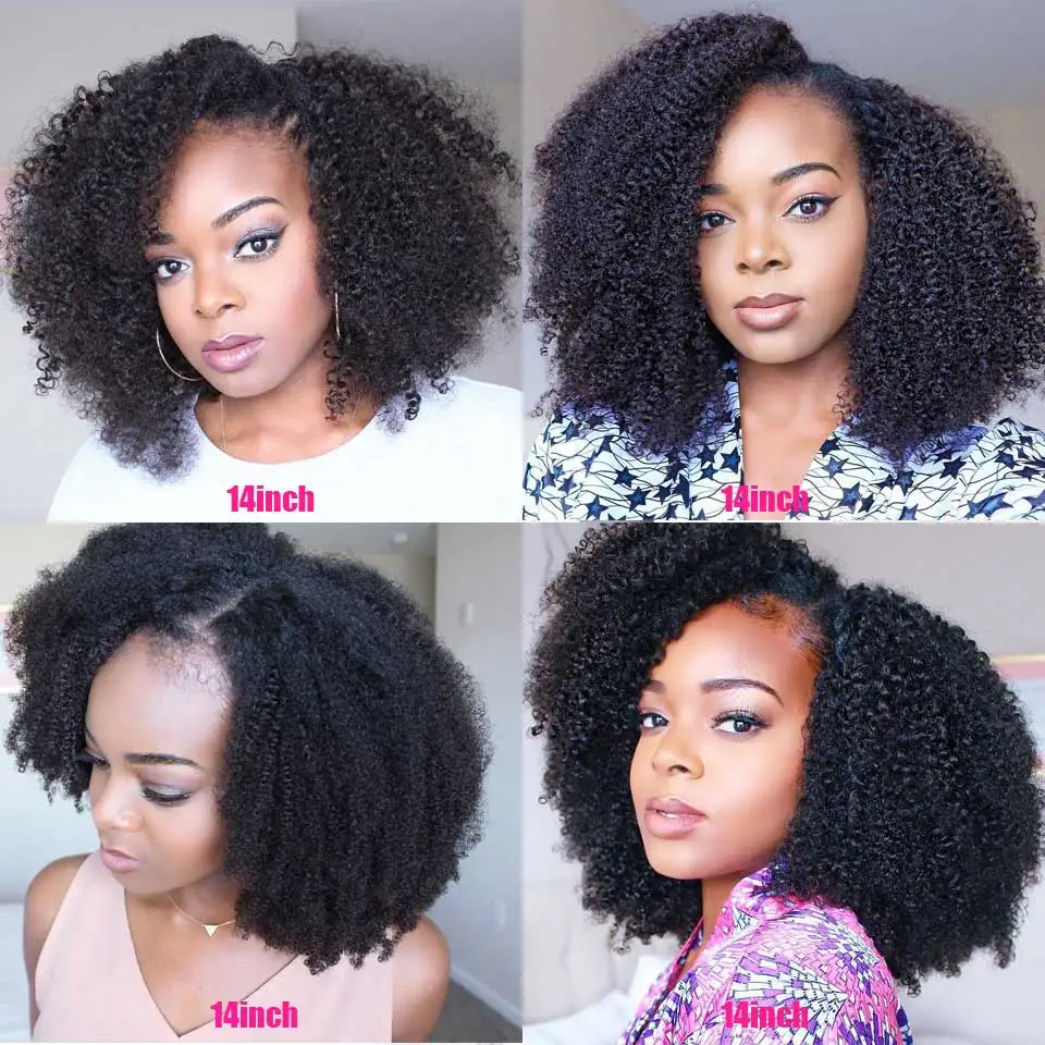 Geleisi hair real 100 virgin human hair natural afro kinky full lace wig for black women human hair African afro wigs