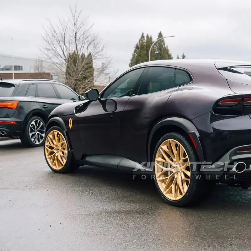 XL Champagne Gold 1-Piece Forged Monoblock Rims 5x112 5x114.3 5x127 Car Aluminum Alloy Wheels for bmw audi Mercedes Custom Wheel - Image 3