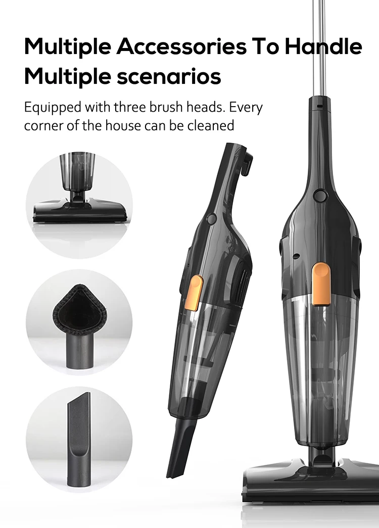 600W Portable Upright Dry and Lightweight Stick Vacuum Cleaner