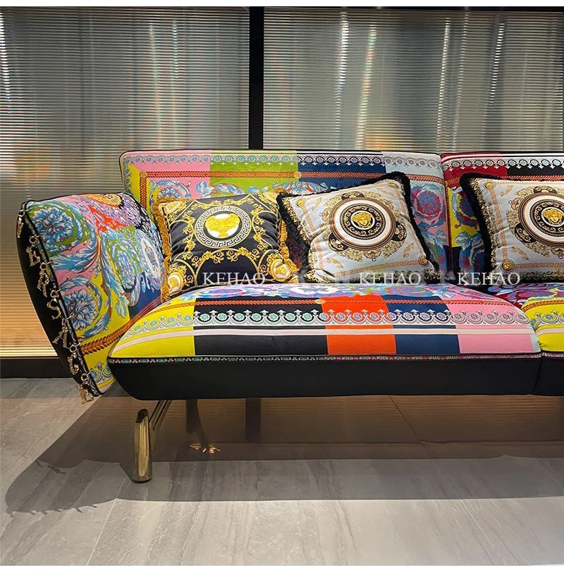 Luxury Sofa Living Room Furniture Curved Dresser Home Lounge Sofa Sets