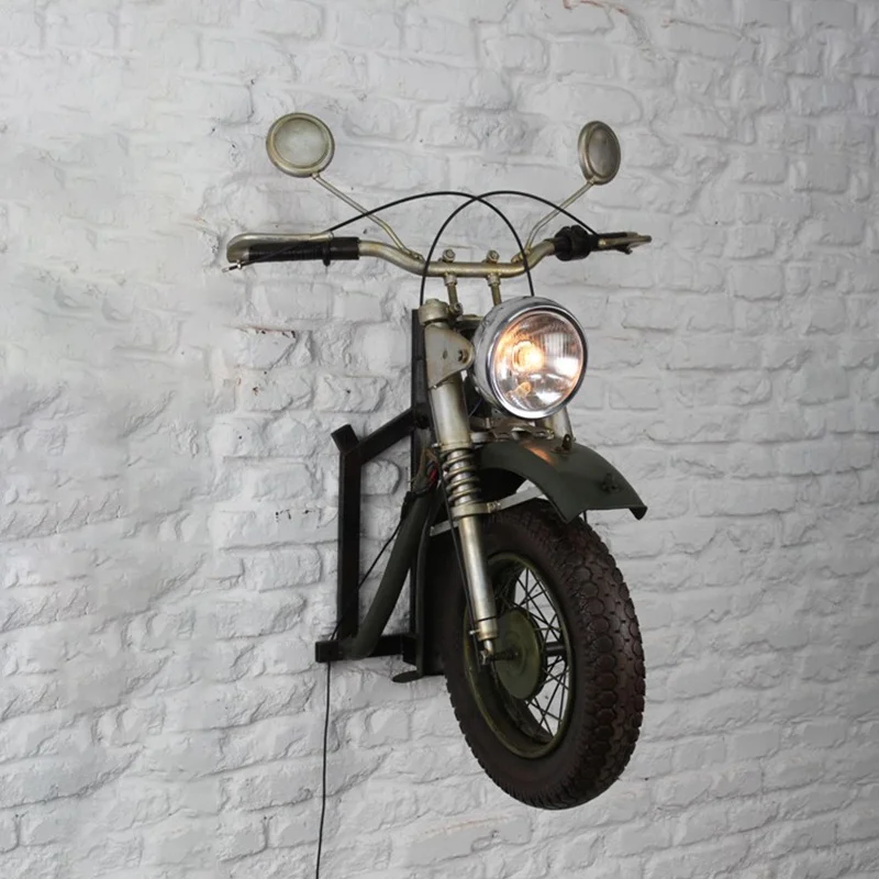 Handmade Retro Vintage HD Motorcycle Head Decoration Ornaments