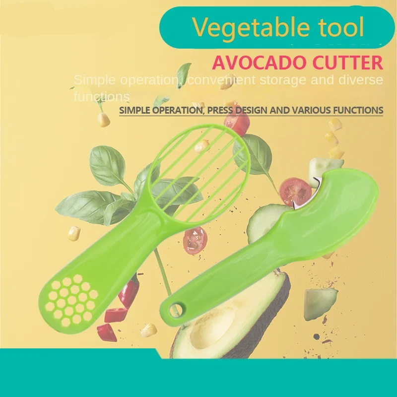 2 Pieces Avocado Slicer Tool Multifunctional Avocado Knife Avocado Peeler Scoop with Comfort-Grip Handle