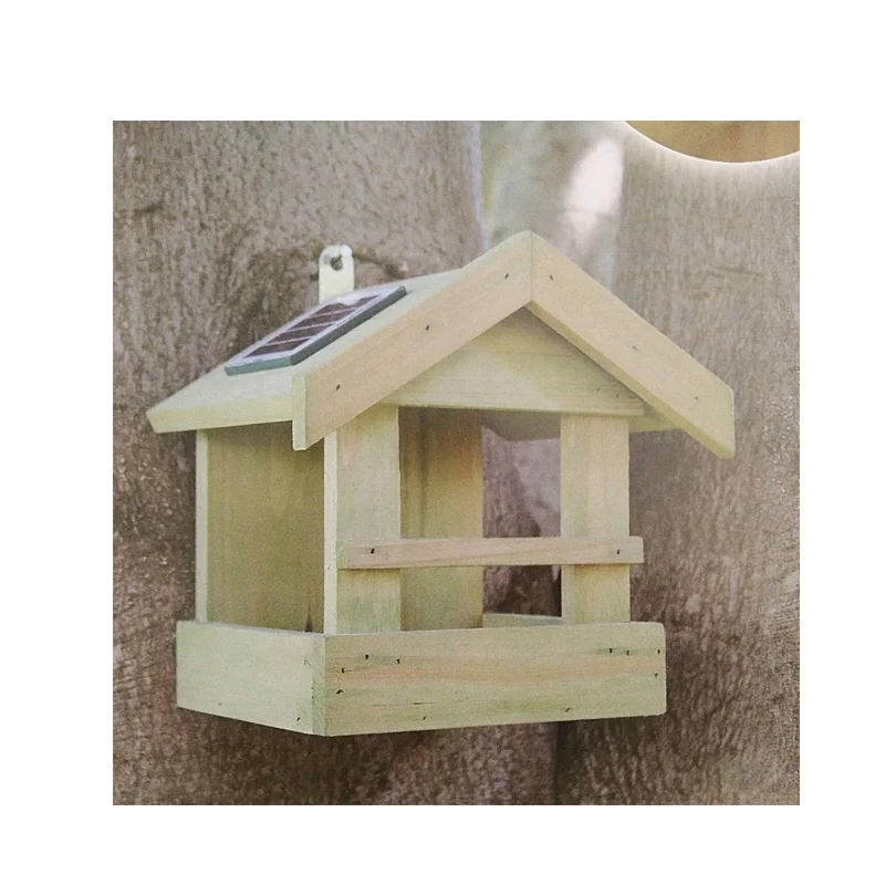 High quality eco-friendly wall-mounted wooden bird cage feeder garden breeding bird cage feeder bird for sale