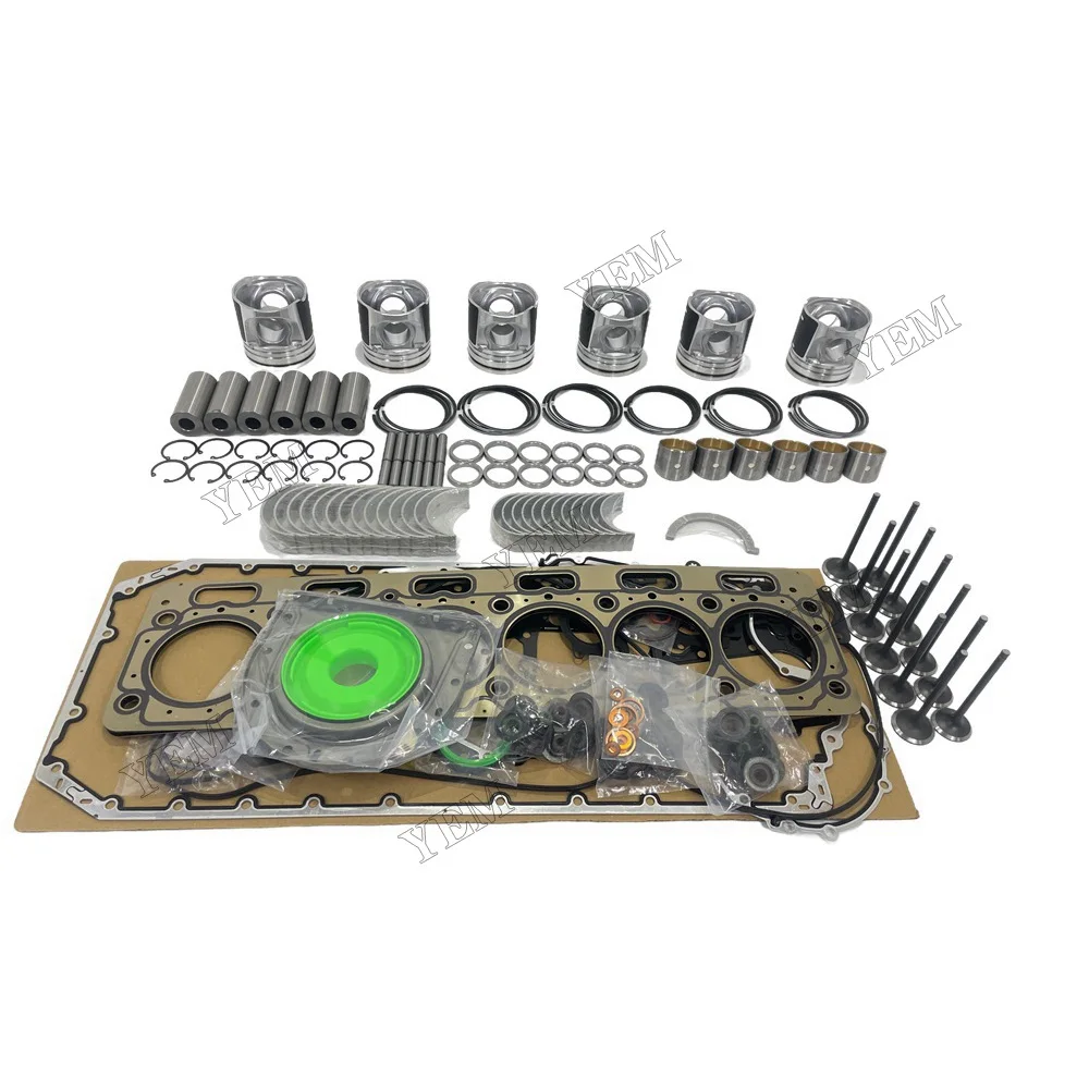 For Caterpillar C7.1 Engine Rebuild Kit With Cylinder Gaskets Set Piston Rings Bearing Valves Engine Replacement Parts 3