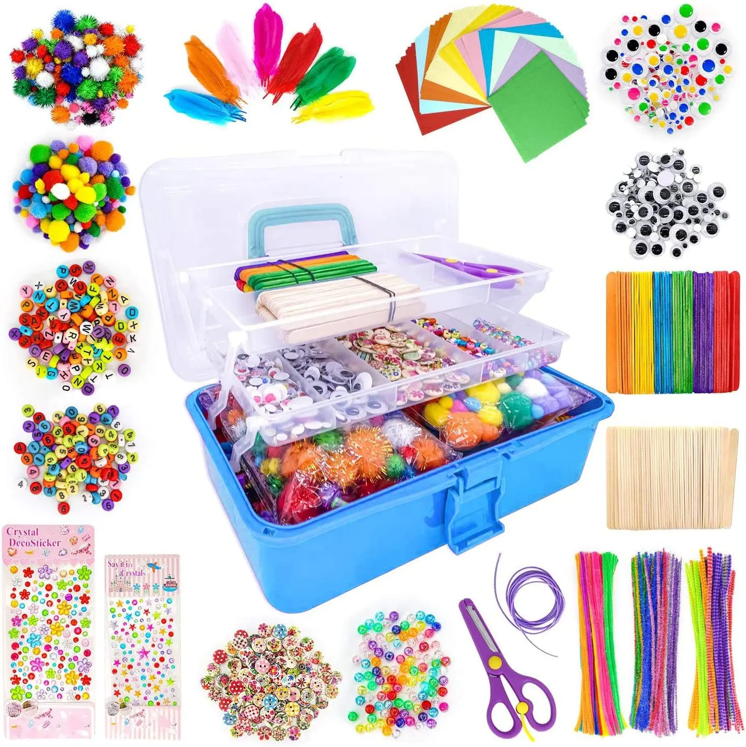 2022 Hot Selling Creative Home school Supplies Arts Set Diy Craft Kit For  Kids Craft Educational Craft & Art Kit For Kids| Alibaba.com