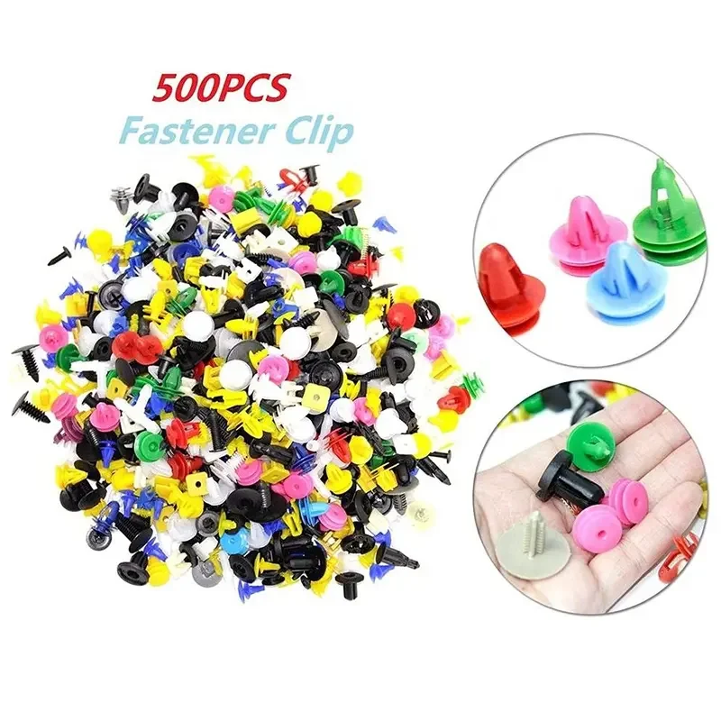 Factory 500pcs Universal Mixed Plastic Auto Bumper Retainer Kit All