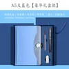 A5-azul cielo-caja de regalo de lujo-bolígrafo de metal+recambio de bolígrafo+unidad USB+regalo