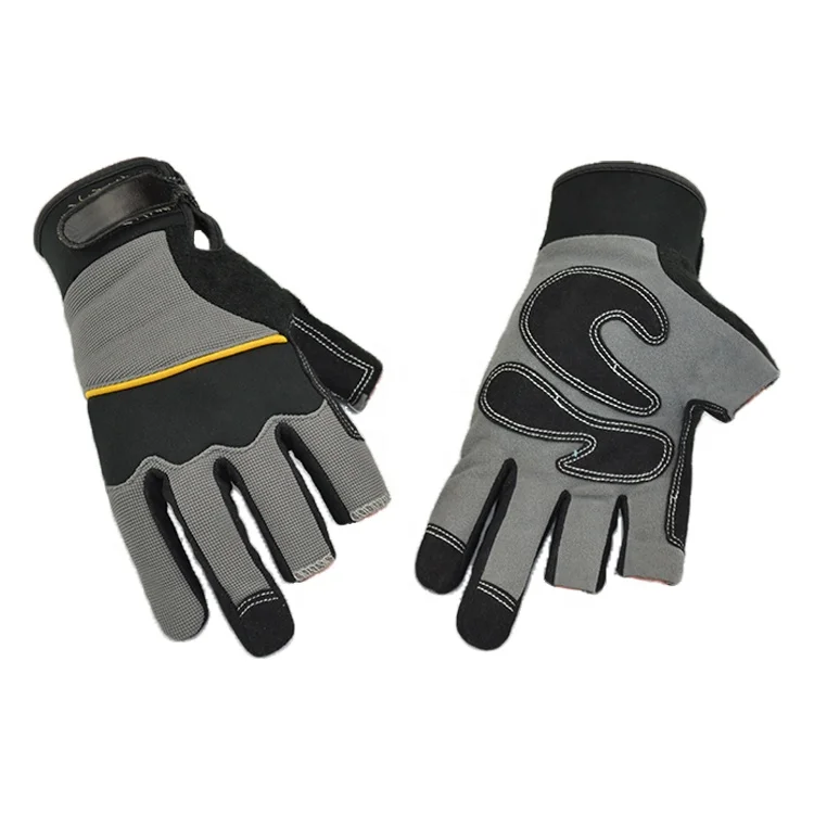 two finger leather gloves