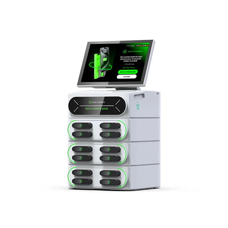 Fast Charging Station with 6000 MAh Phone Charge Locker Vending Machine Kioske Machine with Screen for Commercial Places