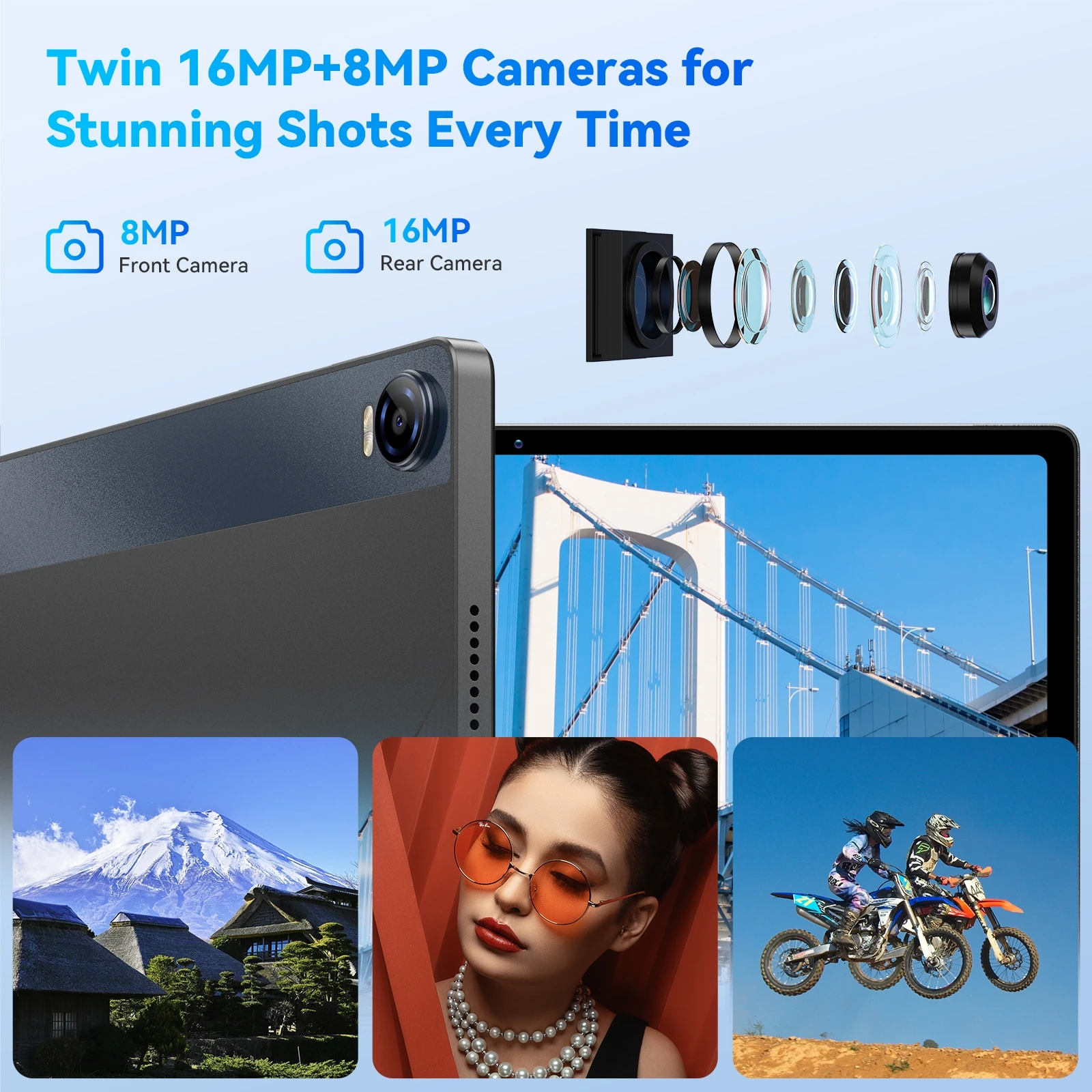 HEADWOLF Hpad5 4G LTE Tablet PC - 8GB+128GB Android Tablet