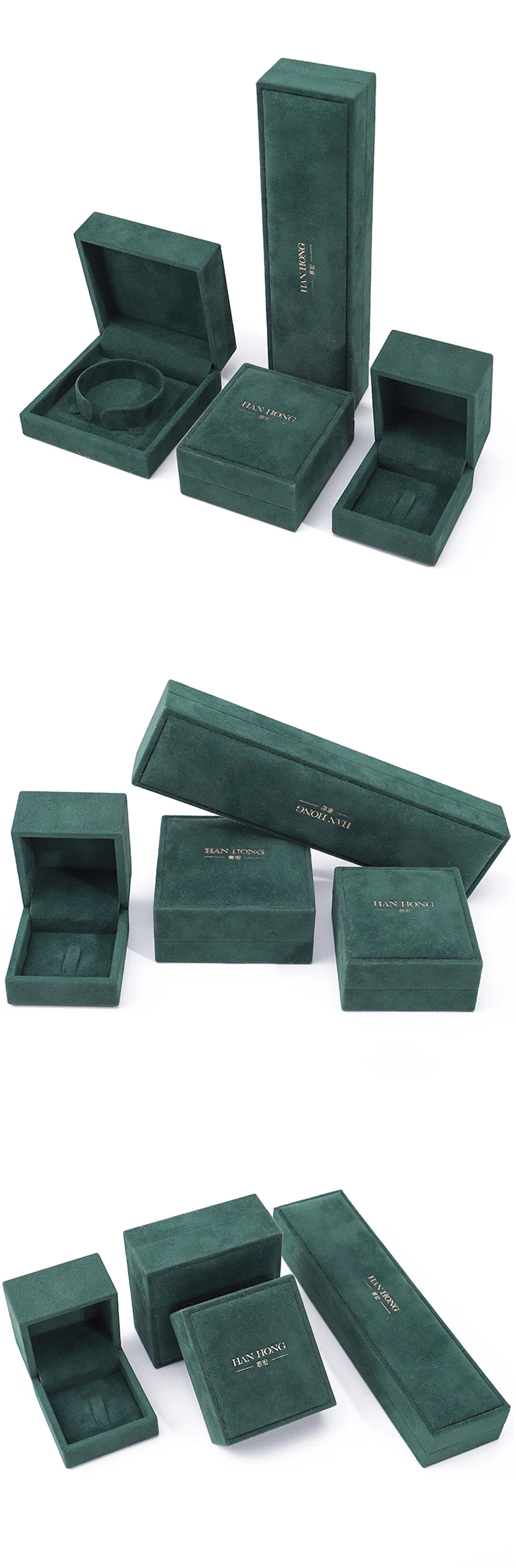Hanhong Luxury Jewelry Plastic Packaging Box Can Print Logo Necklace