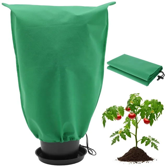Plant Cover Freeze Protection winter plant Frost Protection Bag Reusable Winter Tree Covers Drawstring Bags