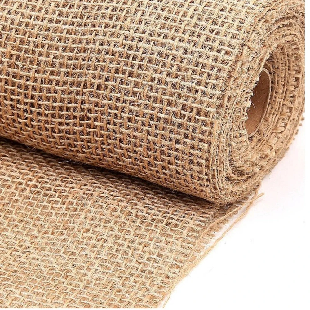 Jiahe China Made Professional 100 Toile De Jute Tissu Fabricants Jute Cloth Fabric Burlap Rolls