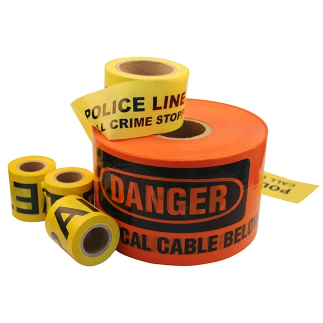 Non-detectable PE Underground Caution Marking Warning Buried Finding Protection Tape for Cable Wire Marker Finding