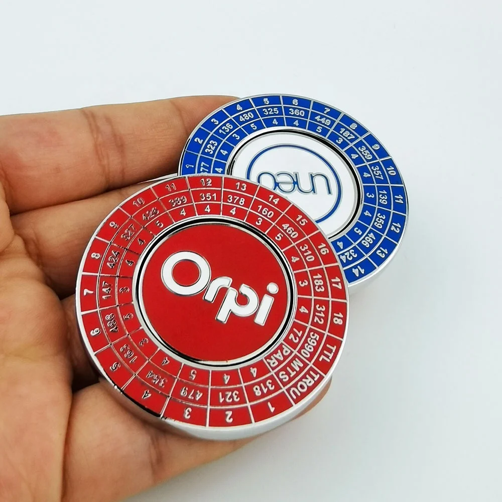 Custom Logo Zinc Alloy Golf Products High Quality 25MM Metal Magnetic OEM Golf Ball Marker manufacture