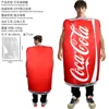 Traje de esponja de lata de Coca-Cola