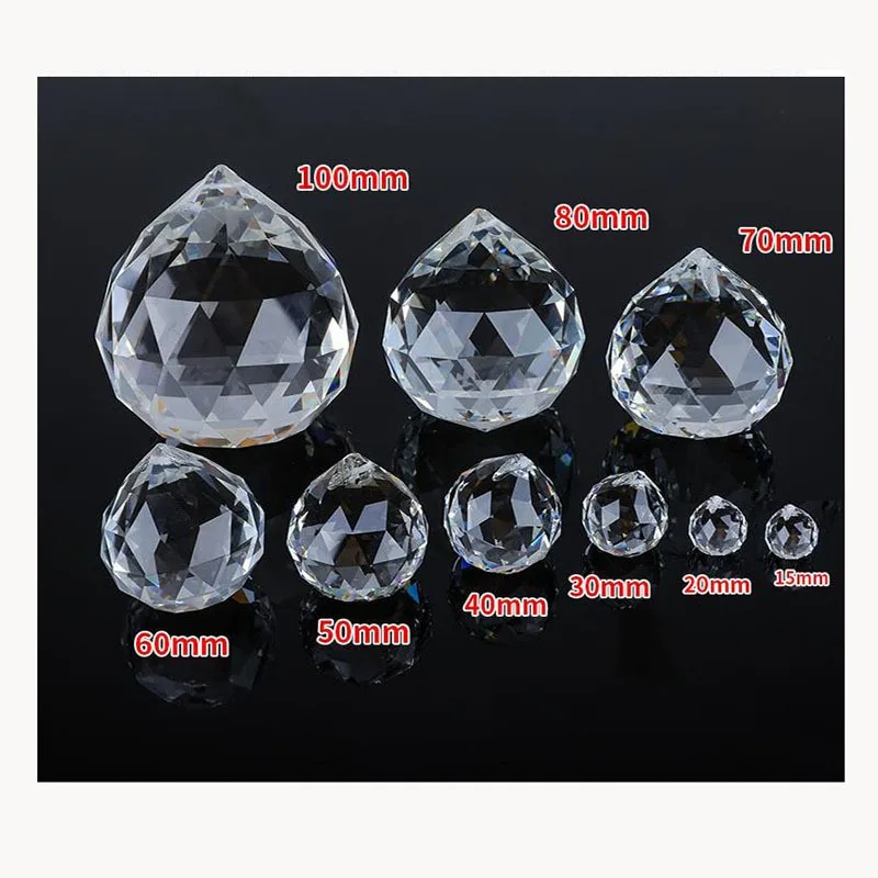 Wholesale Decorative K9 Crystal Ball Prisms 30mm Faceted Glass Balls for Chandelier supplier