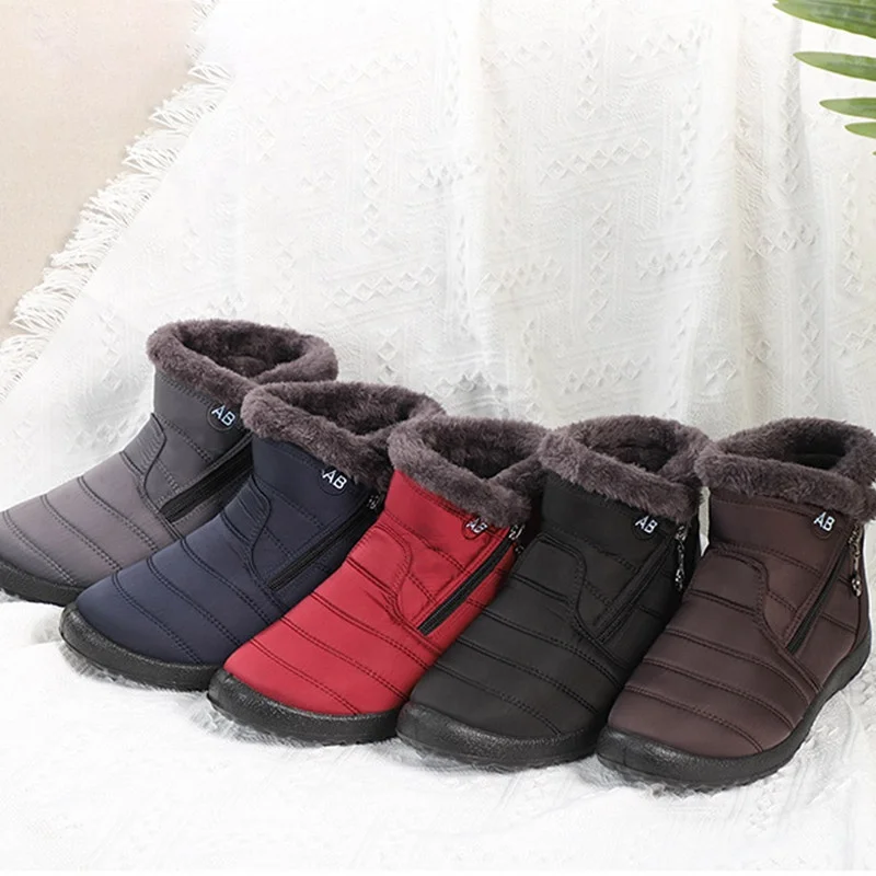De Algodón Acolchado Zapatos A Prueba De Agua Botas Para La Nieve Caliente  Ligero De Las Mujeres Botas De Invierno - Buy Botas De Invierno Para Mujer  Product on Alibaba.com