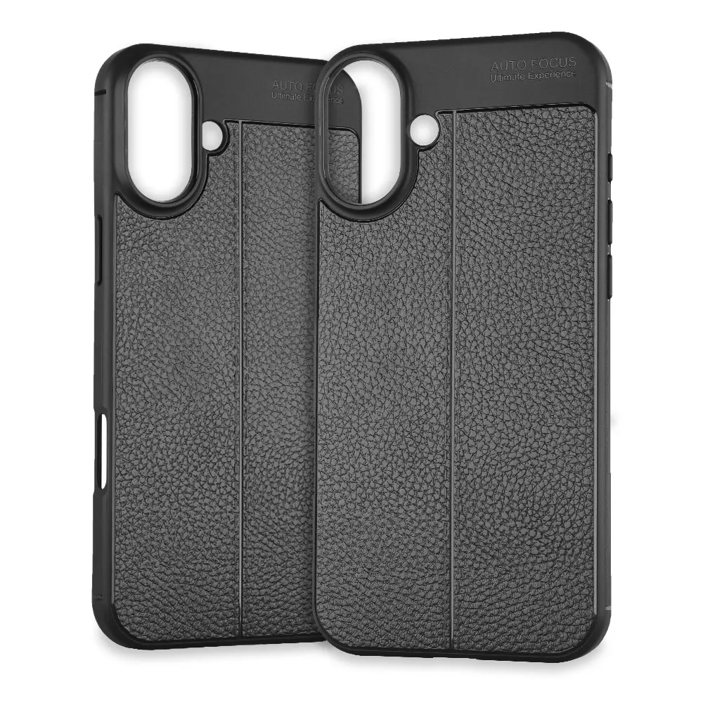 Étui de téléphone professionnel simple pour iPhone 16 15 14 13 Plus Pro Max Slim et léger Litchi Grain Anti-Fingerprint Sjk581 Laudtec  