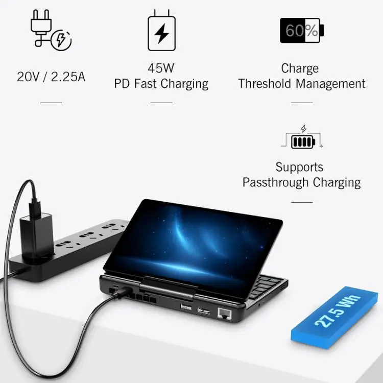 GPD MicroPC 2: Portable Handheld Gaming PC, 16GB RAM, 512GB