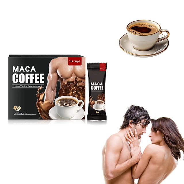 Hot Sale Ginseng Herbal Extracts Man Health Care Supplements Power Energy Maca Instant Coffee for Men