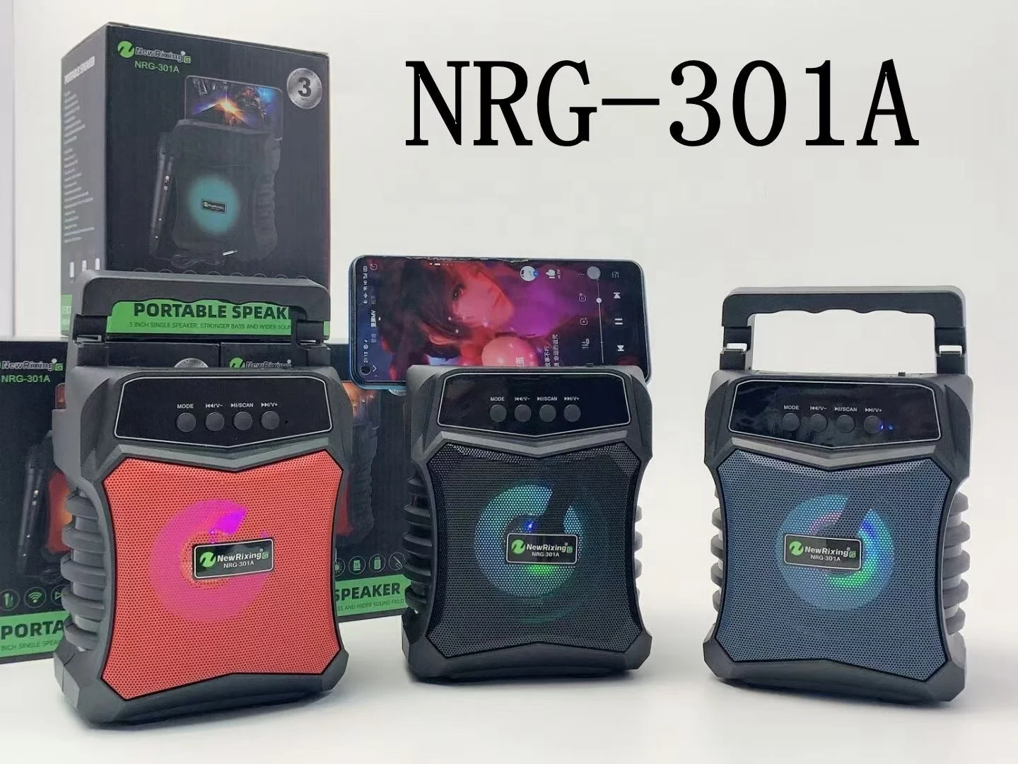 NEWRIXING NRG-301A Portable Wireless Speaker - Perfect for Outdoor
