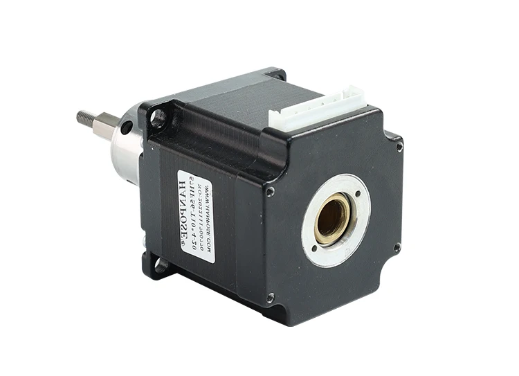 product hanpose nema 23 57 fixed axis screw stepper motor 57hf56 t104 20 56mm 28a 31v linear telescopic push rod micro stepper motor-11
