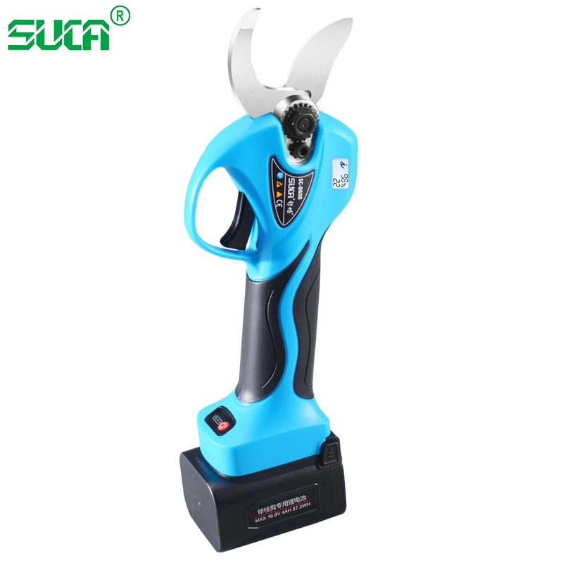 32mm Professional 16.8v Wood Prunner Scissors Vineyard Gardening Electric Pruning Shears Pole