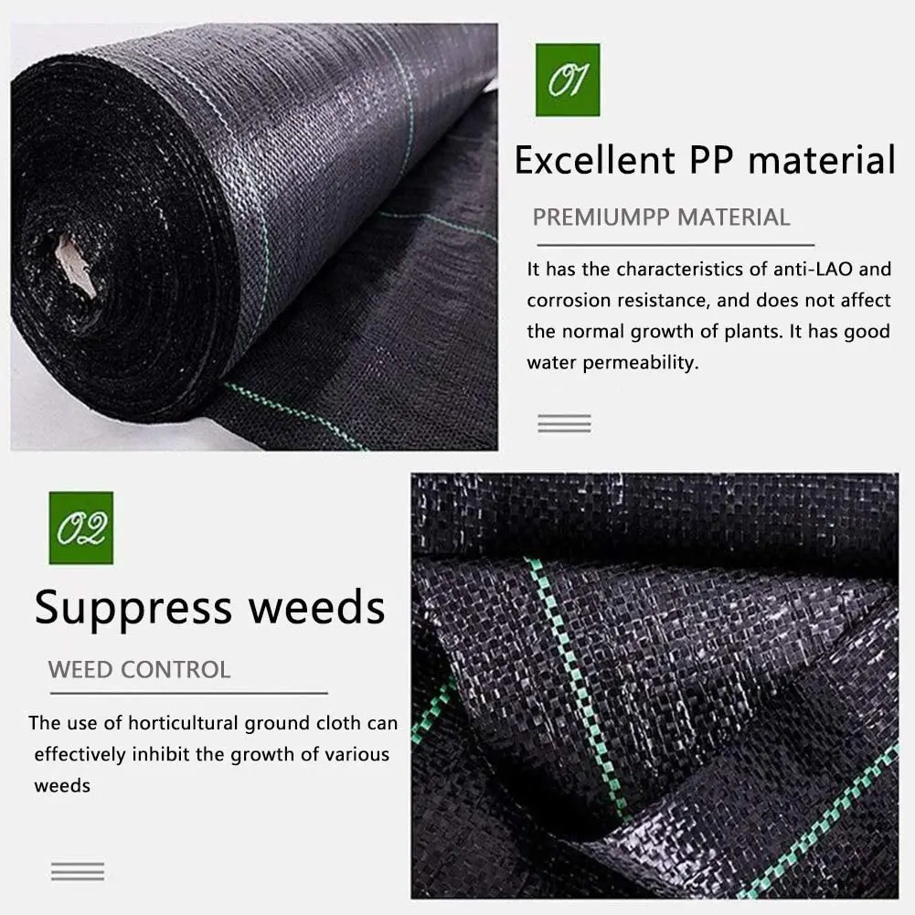 4ft X 100ft 5oz Heavy Duty Weed Control Membrane Garden Weed Barrier Fabric For Landscaping