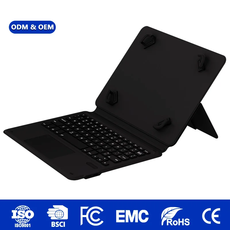 ODM OEM Portable Universal RGB Slim Wireless Keyboard Case for iPad Samsung Lenovo Xiaomi Pad 10.9'' 11'' Full Control Trackpad