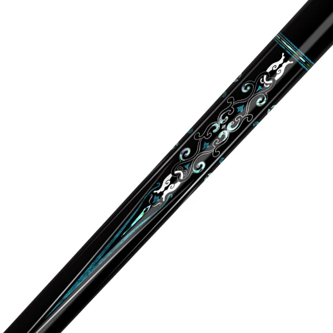 Bi Bo No.115 Factory Customization 1/2 Split Carbon Fiber Snooker & Billiard Cue 12.4mm & 12.9mm Diameters