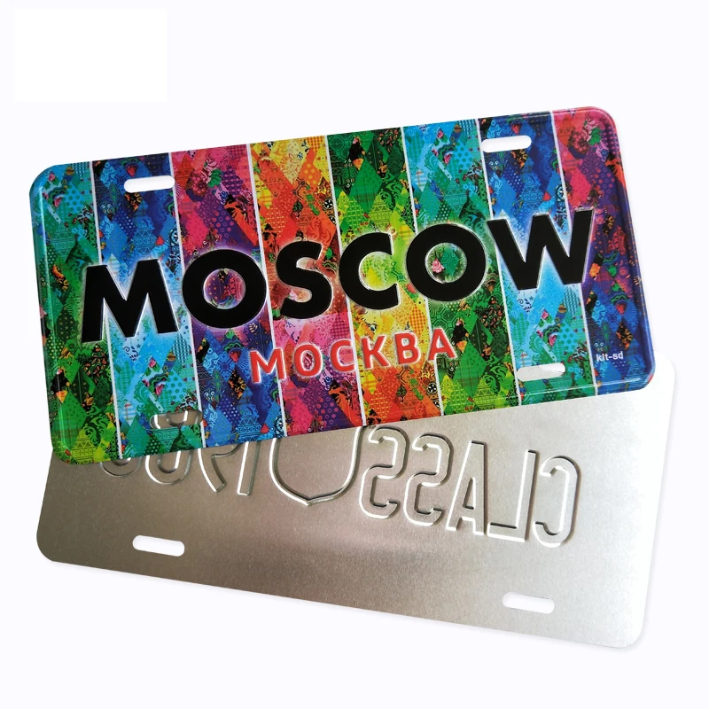 Цветной оцинкованный автомобильный номерной знак для грузовика, знаменитости, Бог, Сида, США