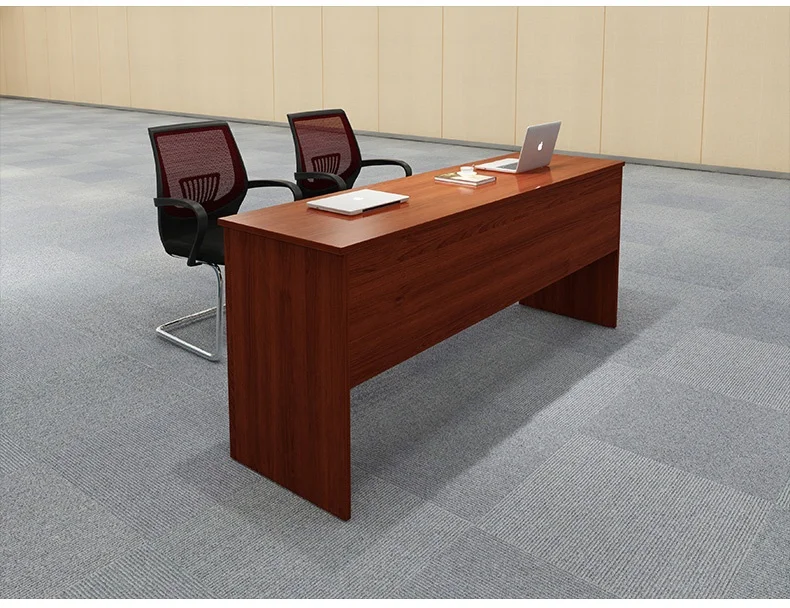 Modern Design Training Table and Chair Set Long Wooden Panel Negotiation Table for Employee Training Office Furniture