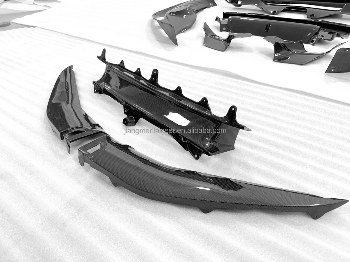 Oem Style Carbon Fiber Body Kit Front Bumper Attachment For Ferrari 296