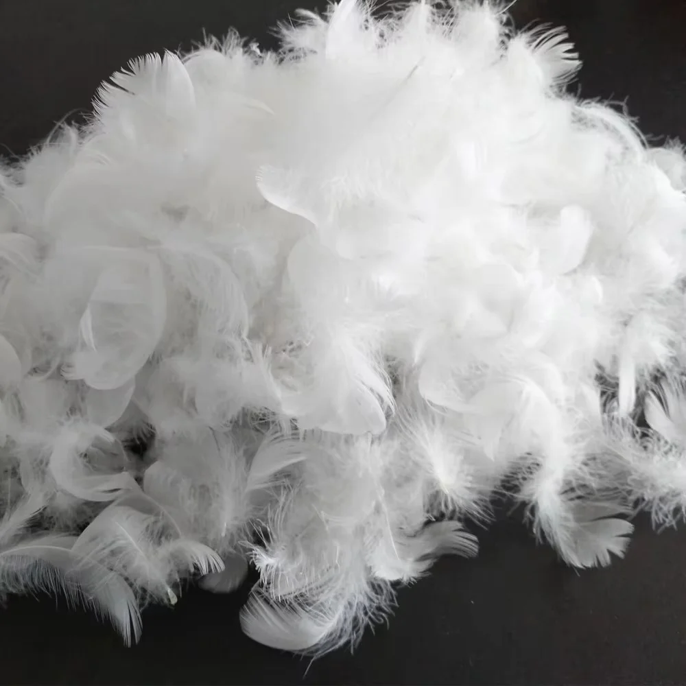 Factory Price RDS Certificate 100% Washed Duck Feather Filling Material  Europe Standard