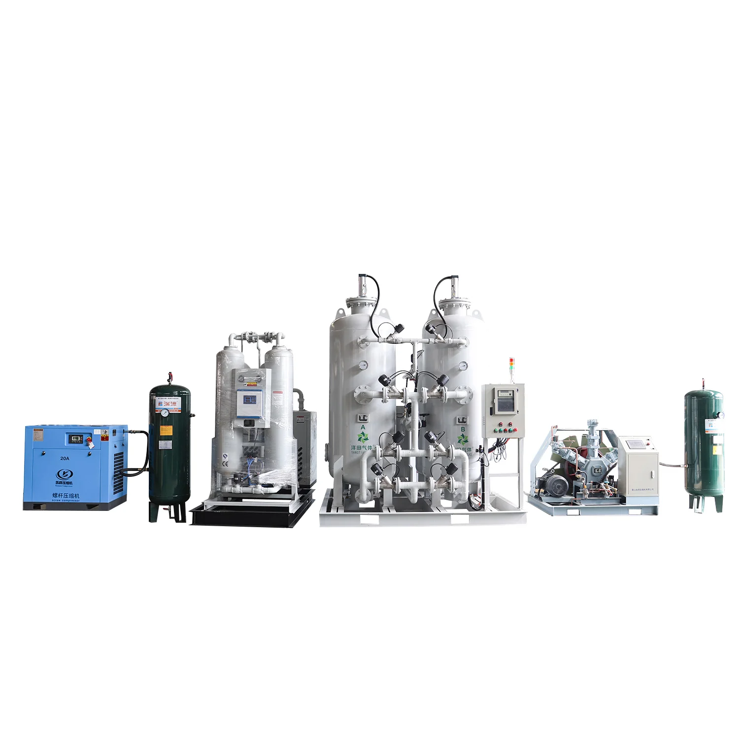 Cryogenic Air Separation Unit High Purity Gas Production Siemens PLC Industrial Plant Use