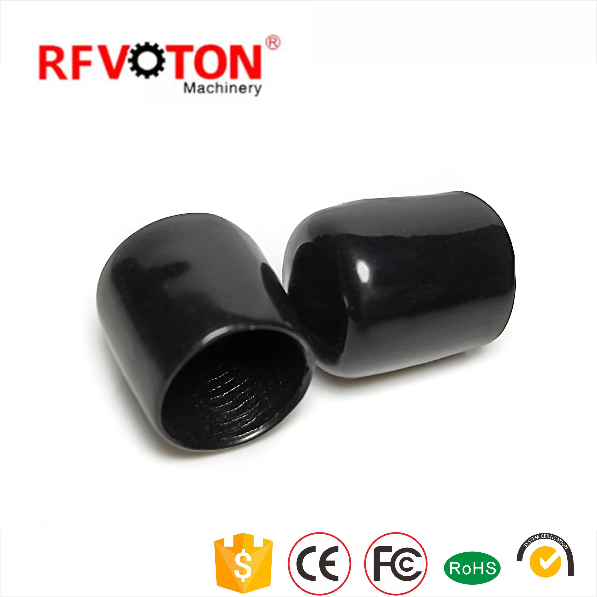 Factory supply Waterproof black connector plastic end rubber sma dust protection cap caps details