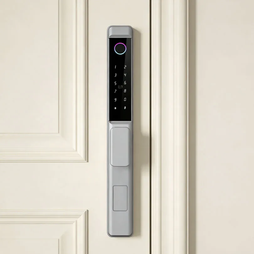 قفل باب ذكي سهل التركيب ومقاوم للماء، مع تحكم عبر تطبيق الهاتف ووظيفة الذاكرة، للاستخدام في المنازل والمناطق الخارجية والمكاتب، من شركة كايسستار