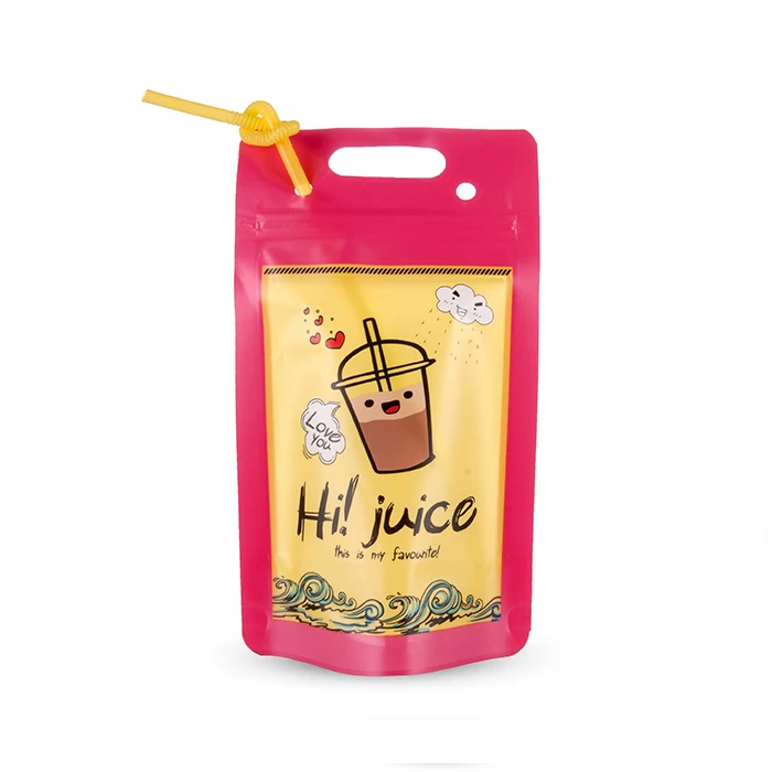 Drink Pouches With 50/100 Straw Holes, Freezable Juice Pouches