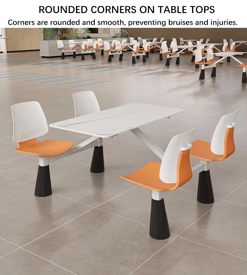 Modern School Canteen Chairs And Tables Sets Restaurant Persons ...