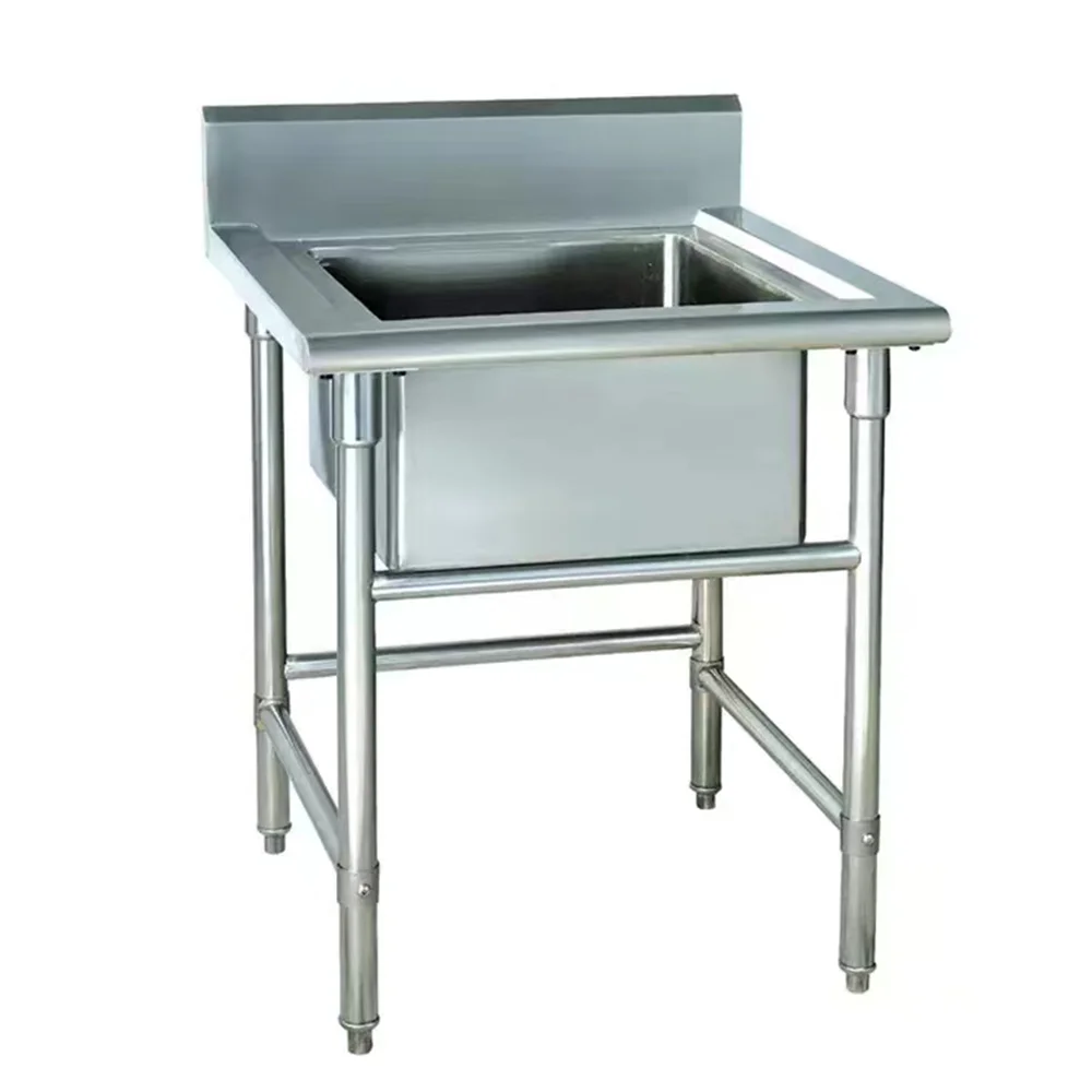 Freestanding Stainless Steel Sink Commercial Restaurant Sink Large Deep 