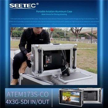 SEETEC ATEM173S-CO 17.3" Portable Director Monitor, 16-Ch Audio Meter, False Color, Peaking, for Video Village, OEM Supplier detail image