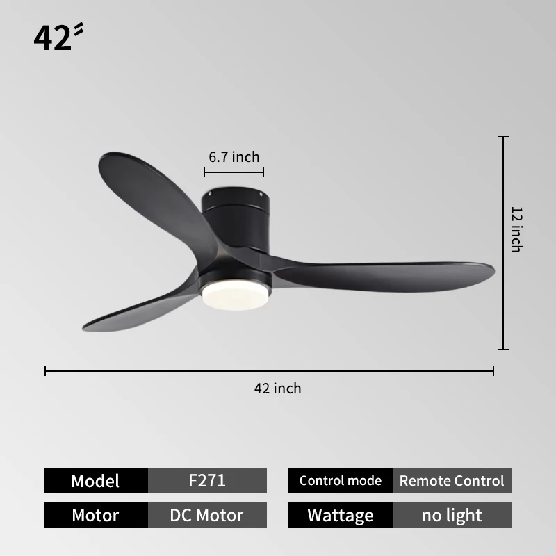 product wholesale 52 inch 3cct ceiling fans with lights quiet high cfm remote control fan light dc reversible 3 abs blades reversible-3