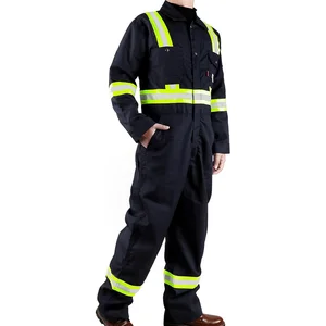 High Visibility Anti-Static Workwear Uniform Industrial Fire Retardant Flame Retardant Polyester Coverall Breathable Worker