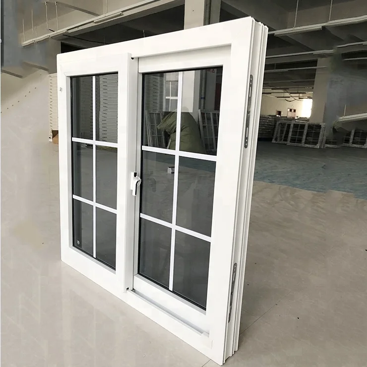 TOP WINDOW Pvc Windows and Doors Sliding Window with Inside Grill